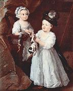 William Hogarth Portat der Lady Mary Grey und des Lord George Grey Sweden oil painting reproduction
